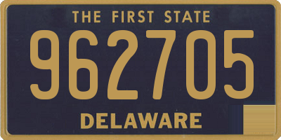 DE license plate 962705