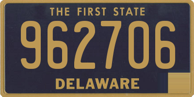 DE license plate 962706