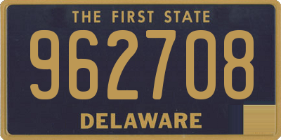 DE license plate 962708