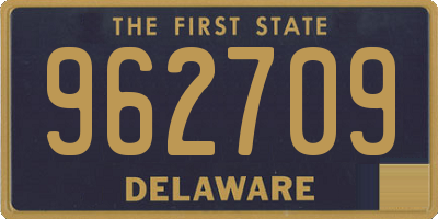 DE license plate 962709