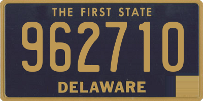 DE license plate 962710