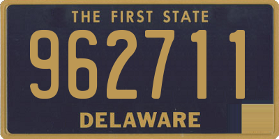 DE license plate 962711