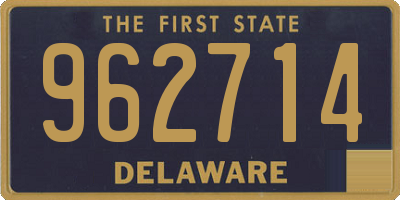 DE license plate 962714