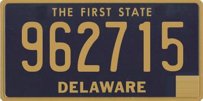 DE license plate 962715