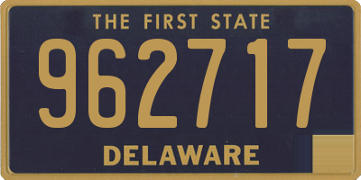 DE license plate 962717