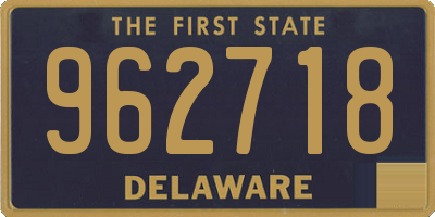 DE license plate 962718