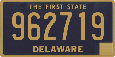 DE license plate 962719