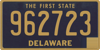 DE license plate 962723