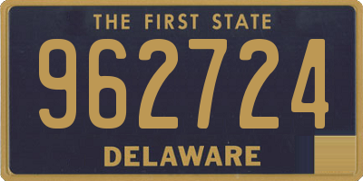 DE license plate 962724