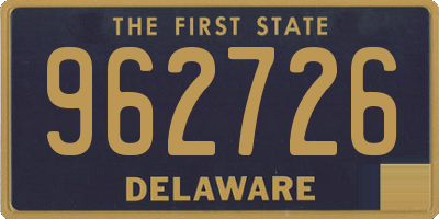 DE license plate 962726