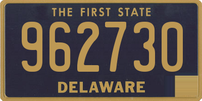 DE license plate 962730