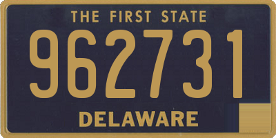 DE license plate 962731