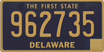 DE license plate 962735