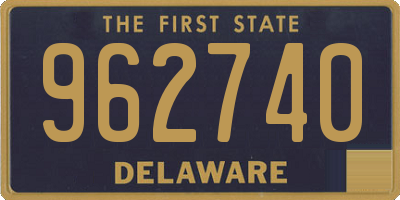 DE license plate 962740