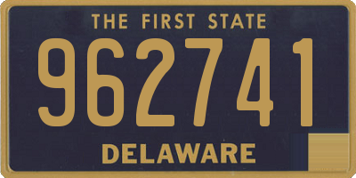 DE license plate 962741