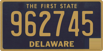 DE license plate 962745