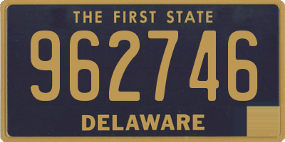 DE license plate 962746