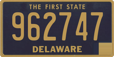 DE license plate 962747