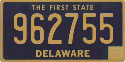 DE license plate 962755