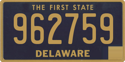 DE license plate 962759