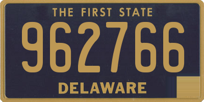 DE license plate 962766