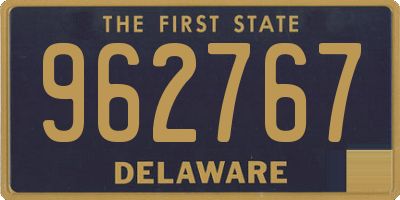 DE license plate 962767