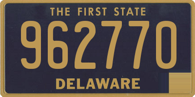 DE license plate 962770