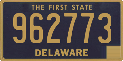 DE license plate 962773