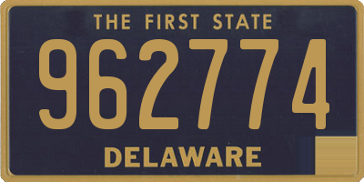 DE license plate 962774