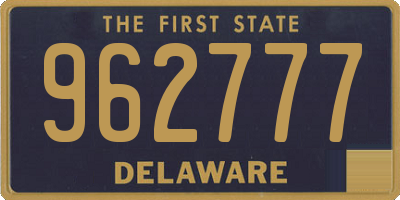 DE license plate 962777