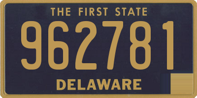 DE license plate 962781