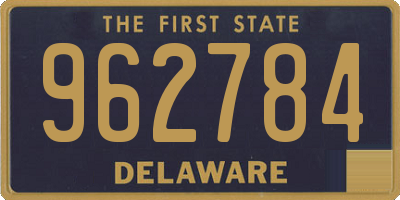 DE license plate 962784