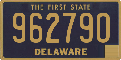 DE license plate 962790