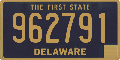 DE license plate 962791