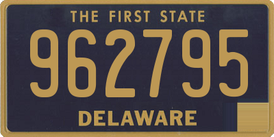 DE license plate 962795