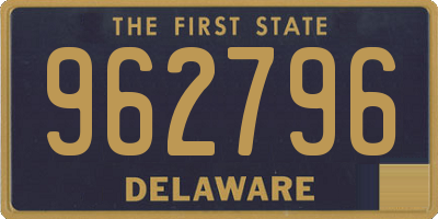 DE license plate 962796