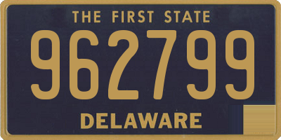 DE license plate 962799