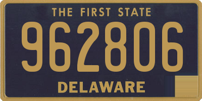 DE license plate 962806