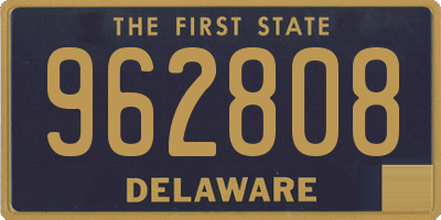 DE license plate 962808