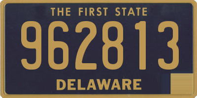 DE license plate 962813
