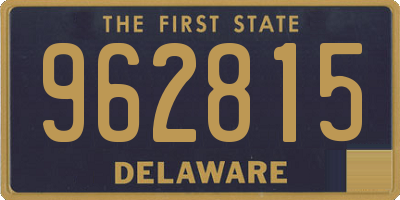DE license plate 962815