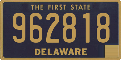 DE license plate 962818