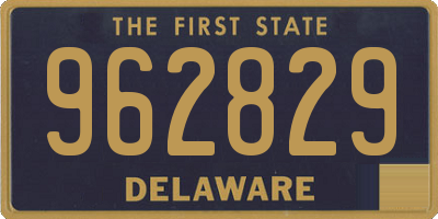 DE license plate 962829