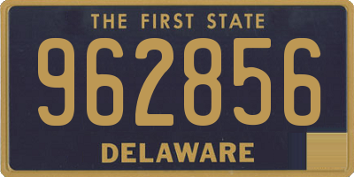 DE license plate 962856