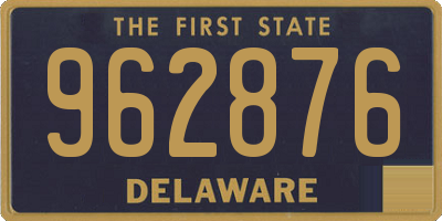 DE license plate 962876