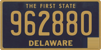 DE license plate 962880