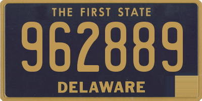 DE license plate 962889