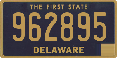 DE license plate 962895