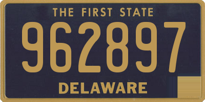 DE license plate 962897