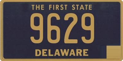 DE license plate 9629